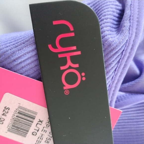 Ryka Purple Ribbed Sports Bra XL - Picture 4 of 6